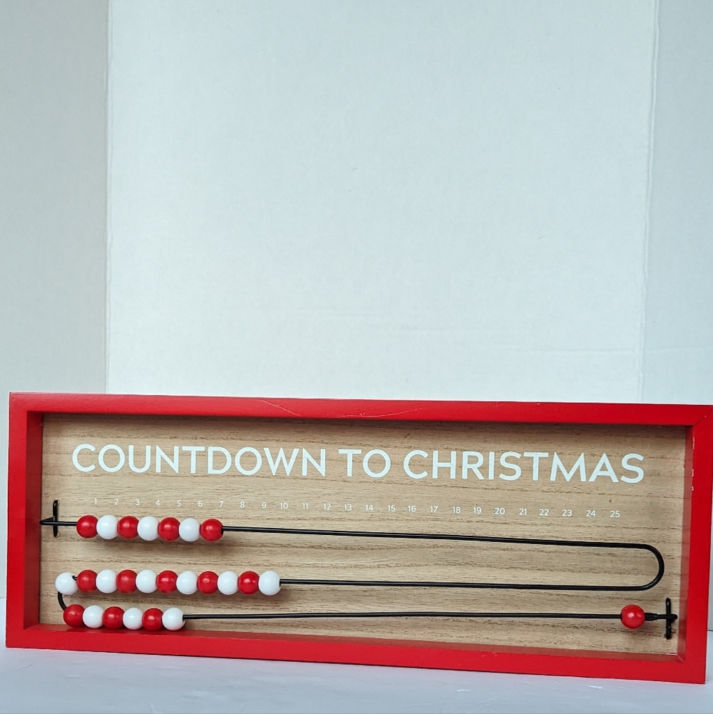 Target Wondershop Christmas Countdown Wood Bead Sliding Advent Calendar